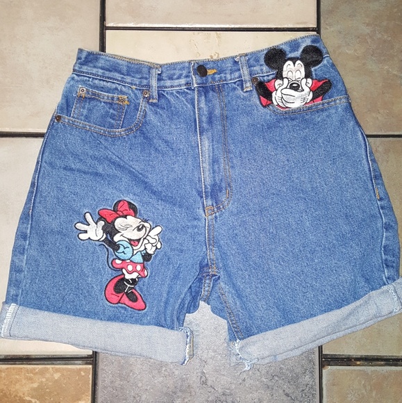 womens disney denim shorts
